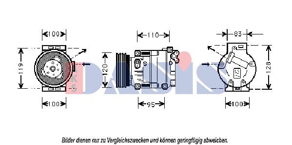 AKS DASIS Kompressori, ilmastointilaite 850008N